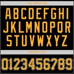 Custom Black Gold-White Authentic Throwback Rib-Knit Baseball Jersey Shirt - Image 5