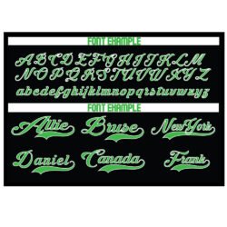 Custom Soccer Raglan Green & Black - Image 2