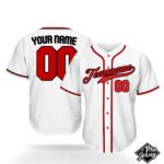 Custom White & Navy Baseball Jersey