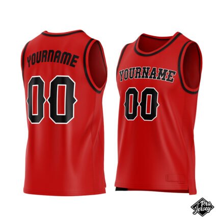 Custom Red Basketball Jersey