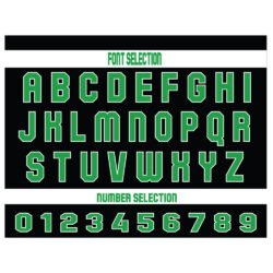 Custom Green & Black Football Jersey - Image 2