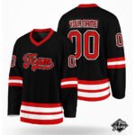 Custom Black & Mahroon Hockey Jersey