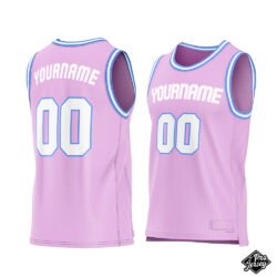 Custom Pink & Blue Basketball Jersey