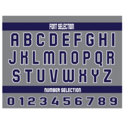 Custom Blue & Gray Football Jersey - Image 2