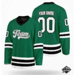 Custom Green & Black Hockey Jersey