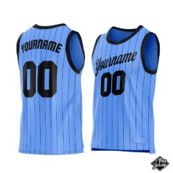 Custom Blue & Black Basketball Jersey