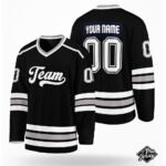 Custom Black & Grey Hockey Jersey