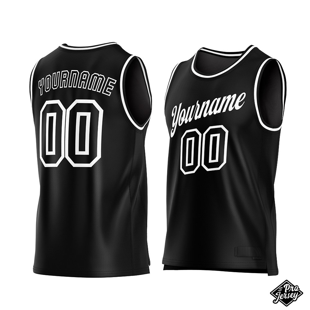 13-black Custom Black Basketball Jersey - Image 1