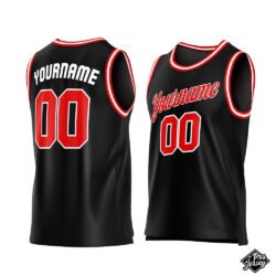 Custom Black & Maroon Basketball Jersey