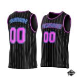 Custom Pink & Black Basketball Jersey