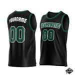 Custom Green & Black Basketball Jersey