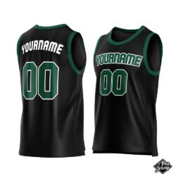 Custom Green & Black Basketball Jersey