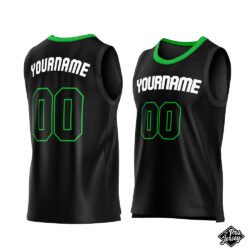 Custom Fluorescent & Black Basketball Jersey