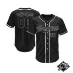 Custom Black Baseball Jersey