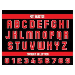 Custom Red & Black Basketball Jersey - Image 2