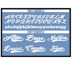Custom Softball Baby Blue & White - Image 3
