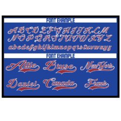 Custom Blue & Maroon Football Jersey - Image 3