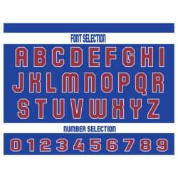 Custom Blue & Maroon Football Jersey - Image 2