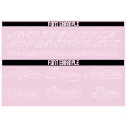 Custom Pink & White Baseball Jersey - Image 2