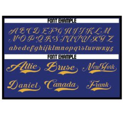 Custom Yellow & Blue Hockey Jersey - Image 3